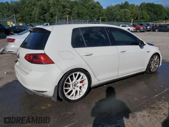 2017 Volkswagen Golf GTI Autobahn with VIN 3VW547AU3HM008975, listed as a Copart auction lot 66924874 with 124,224 mi miles and Salvage Title. Bid and sale history available at carsss.com. Image 3.