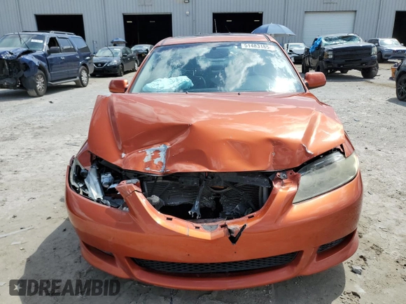 2004 Mazda Mazda6 s with VIN 1YVFP80D845N58740, listed as a Copart auction lot 51483185 with 130,196 mi miles and Salvage Title. Bid and sale history available at carsss.com. Image 5.