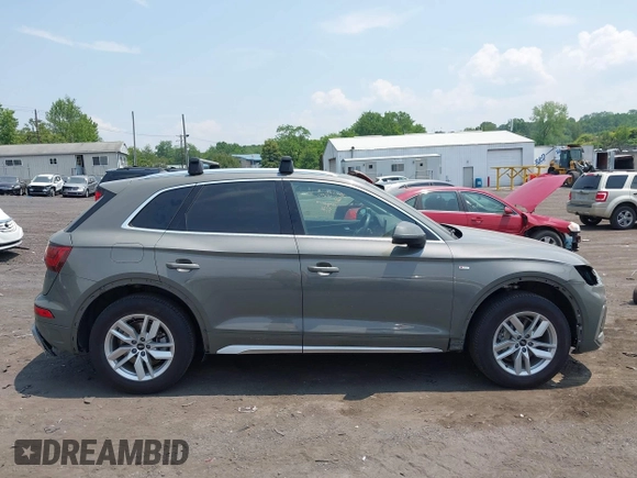 2023 Audi Q5 S line Premium with VIN WA1GAAFY5P2012863, listed as a IAAI auction lot 42416439 with 64,707 mi miles and . Bid and sale history available at DreamBid. Image 13.