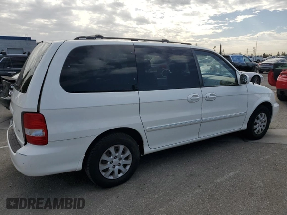 2005 Kia Sedona LX with VIN KNDUP132356623195, listed as a Copart auction lot 46623545 with 173,049 mi miles and Salvage Title. Bid and sale history available at carsss.com. Image 3.