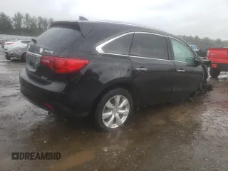 2016 Acura MDX w/Advance with VIN 5FRYD4H99GB059785, listed as a Copart auction lot 50500753 with 0 mi miles. Bid and sale history available at carsss.com. Image 3.