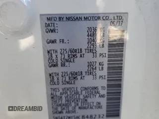 2017 Nissan Rogue S with VIN 5N1AT2MT5HC848232, listed as a Copart auction lot 52827485 with 76,005 mi miles and Salvage Title. Bid and sale history available at carsss.com. Image 13.