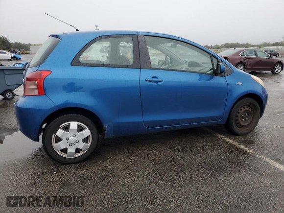 2007 Toyota Yaris with VIN JTDJT923675028938, listed as a Copart auction lot 56662235 with 213,056 mi miles and Clean Title. Bid and sale history available at DreamBid. Image 3.