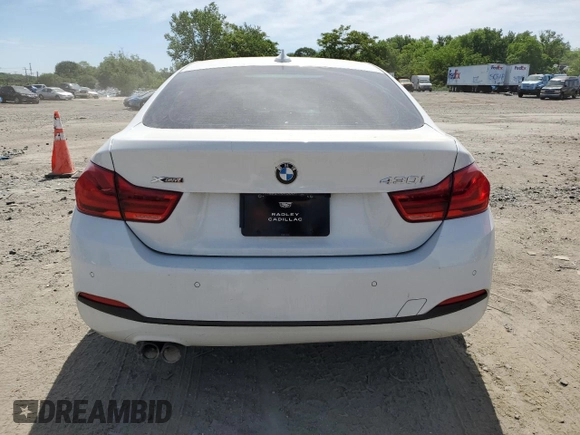 2019 BMW 4 Series 430i xDrive with VIN WBA4J3C53KBL08260, listed as a Copart auction lot 57282725 with 62,640 mi miles and Salvage title. Bid and sale history available at DreamBid. Image 6.