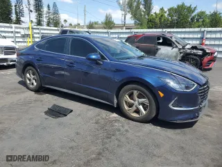 2021 Hyundai Sonata SE with VIN 5NPEG4JA7MH091468, listed as a Copart auction lot 52283885 with 27,103 mi miles and Salvage Title. Bid and sale history available at carsss.com. Image 4.