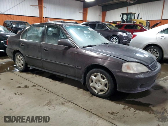 2000 Honda Civic z VIN 2HGEJ6688YH914377, wystawiony jako Copart lot #82462364 z przebiegiem 275 051 mil mil oraz Czysty tytuł • Clean title. Historia ofert i sprzedaży dostępna na DreamBid. Obrazek 4.