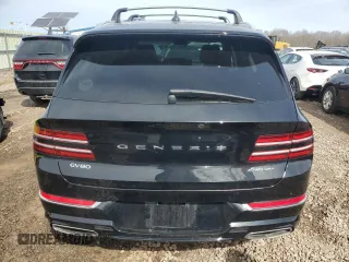 2024 Genesis GV80 with VIN KMUHCESCXRU160842, listed as a Copart auction lot 51163075 with 19,634 mi miles and Clean Title. Bid and sale history available at DreamBid. Image 6.