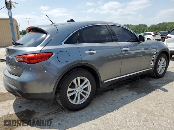 2017 Infiniti QX70 z VIN JN8CS1MU8HM142437, wystawiony jako Copart lot #66139144 z przebiegiem 104 241 mil mil oraz Szkoda całkowita • Salvage title. Historia ofert i sprzedaży dostępna na DreamBid. Obrazek 3.