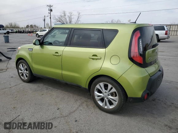 2015 Kia Soul + with VIN KNDJP3A5XF7765583, listed as a Copart auction lot 50600015 with 91,069 mi miles and Salvage Title. Bid and sale history available at carsss.com. Image 2.