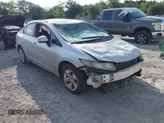 2013 Honda Civic LX with VIN 2HGFB2F57DH541438, listed as a IAAI auction lot 42442852 with Not provided miles and . Bid and sale history available at DreamBid. Image 1.