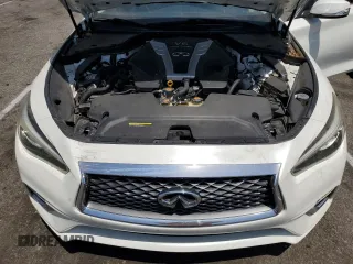 2018 Infiniti Q50 Luxe with VIN JN1EV7APXJM350096, listed as a Copart auction lot 59754334 with 46,798 mi miles and Salvage title. Bid and sale history available at DreamBid. Image 11.