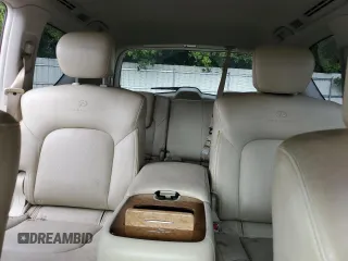2011 Infiniti QX56 7-passenger with VIN JN8AZ2NE9B9006134, listed as a Copart auction lot 69789604 with 135,786 mi miles and Salvage Title. Bid and sale history available at carsss.com. Image 10.
