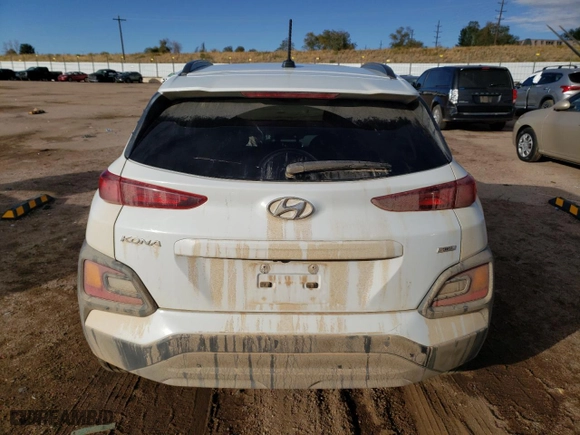 2021 Hyundai Kona SEL with VIN KM8K2CAA8MU626143, listed as a Copart auction lot 79359744 with 48,685 mi miles and Salvage Title. Bid and sale history available at carsss.com. Image 6.