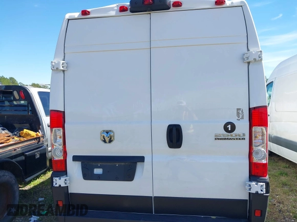2024 Ram ProMaster Cargo Tradesman with VIN 3C6LRVDGXRE132198, listed as a IAAI auction lot 41723893 with 12,388 mi miles and . Bid and sale history available at DreamBid. Image 16.