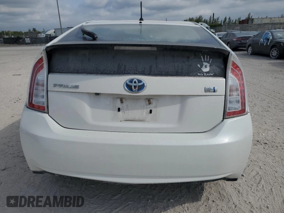 2015 Toyota Prius Four with VIN JTDKN3DU6F0399322, listed as a Copart auction lot 53353055 with 0 mi miles and Salvage Title. Bid and sale history available at carsss.com. Image 6.