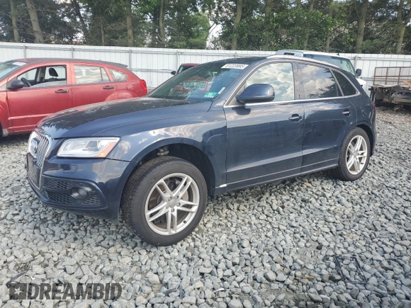 2013 Audi Q5 Premium Plus with VIN WA1DGAFP2DA089152, listed as a Copart auction lot 61223995 with 82,865 mi miles and Salvage title. Bid and sale history available at DreamBid. Image 1.