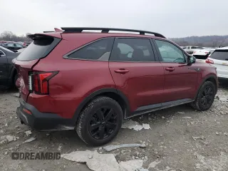 2022 Kia Sorento X-Line S with VIN 5XYRLDLC1NG096248, listed as a Copart auction lot 85910474 with 75,526 mi miles and Salvage Title. Bid and sale history available at DreamBid. Image 3.