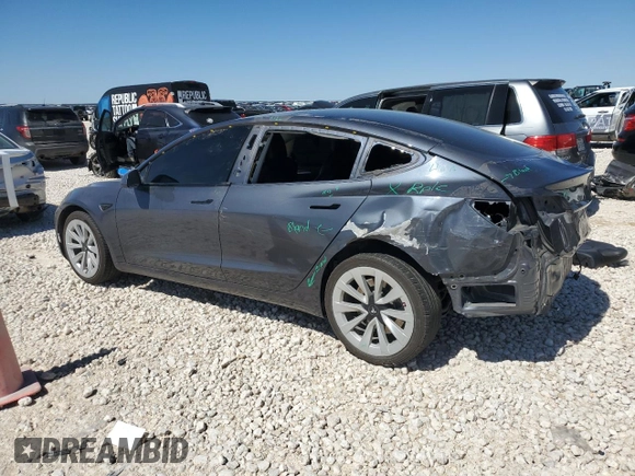 2022 Tesla Model 3 with VIN 5YJ3E1EA2NF188955, listed as a Copart auction lot 47263395 with 119,418 mi miles and Salvage Title. Bid and sale history available at DreamBid. Image 2.