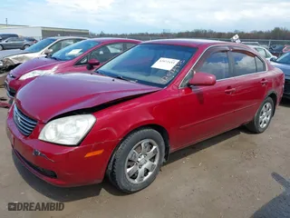 2008 Kia Optima LX with VIN KNAGE123885257626, listed as a IAAI auction lot 42072433 with 106,572 mi miles. Bid and sale history available at carsss.com. Image 2.