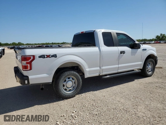 2018 Ford F-150 XL with VIN 1FTFX1E52JKE93864, listed as a Copart auction lot 55618805 with 157,540 mi miles and Clean Title. Bid and sale history available at DreamBid. Image 3.
