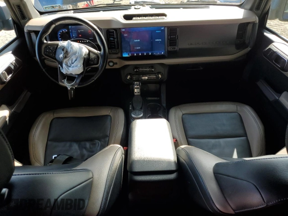 2022 Ford Bronco with VIN 1FMEE5DP1NLA82589, listed as a Copart auction lot 58793645 with 34,471 mi miles and Salvage title. Bid and sale history available at DreamBid. Image 8.