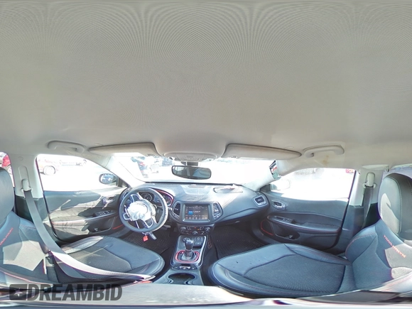 2021 Jeep Compass Trailhawk with VIN 3C4NJDDB2MT583833, listed as a Copart auction lot 58736675 with 67,090 mi miles and Salvage title. Bid and sale history available at DreamBid. Image 15.