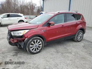2017 Ford Escape Titanium with VIN 1FMCU0J93HUE83465, listed as a Copart auction lot 53340915 with 44,973 mi miles and Salvage Title. Bid and sale history available at DreamBid. Image 1.