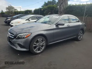 2019 Mercedes-Benz C 300 with VIN 55SWF8EB9KU291263, listed as a Copart auction lot 53549245 with 35,616 mi miles and Salvage Title. Bid and sale history available at carsss.com. Image 1.