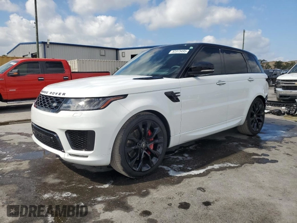 2022 Land Rover Range Rover Sport HST with VIN SALWS2RU8NA233592, listed as a Copart auction lot 52373495 with 52,897 mi miles and Salvage title. Bid and sale history available at DreamBid. Image 1.