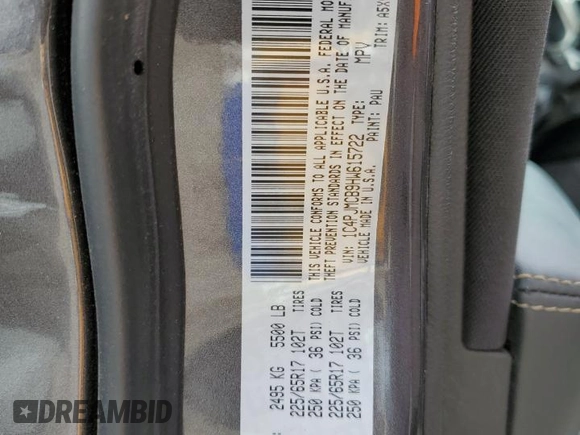 2017 Jeep Cherokee Latitude с VIN 1C4PJMCB9HW615722, выставлен на аукционе Copart как лот 53698105 с пробегом 95 958 миль миль и Списание • Salvage title. История ставок и продаж доступна на DreamBid. Изображение 13.
