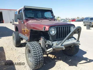 2001 Jeep Wrangler Sahara with VIN 1J4FA59S71P326941, listed as a IAAI auction lot 41648420 with 128,464 mi miles. Bid and sale history available at carsss.com. Image 1.