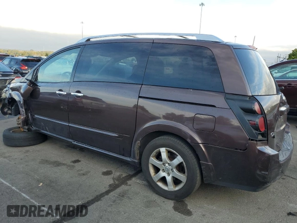 2007 Nissan Quest SE with VIN 5N1BV28U07N141172, listed as a Copart auction lot 70747794 with 210,409 mi miles and Salvage Title. Bid and sale history available at carsss.com. Image 2.