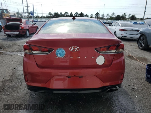 2018 Hyundai Sonata Sport with VIN 5NPE34AF2JH601518, listed as a Copart auction lot 54181315 with 41,210 mi miles and Salvage Title. Bid and sale history available at carsss.com. Image 6.