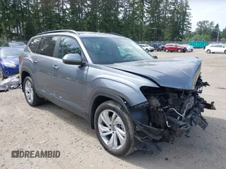 2023 Volkswagen Atlas SE with VIN 1V2HR2CA9PC509908, listed as a IAAI auction lot 42491459 with 36,812 mi miles and . Bid and sale history available at DreamBid. Image 1.
