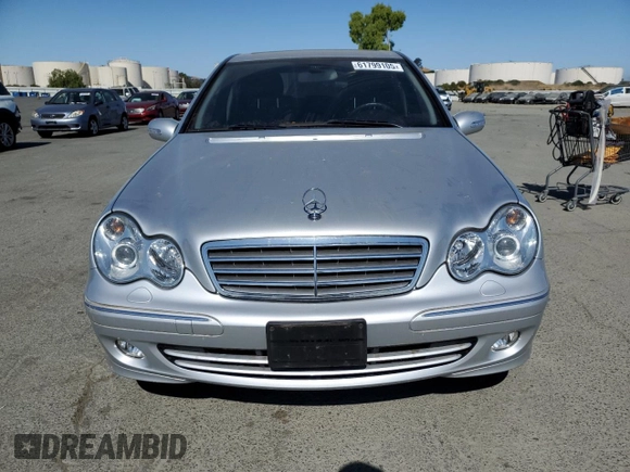 2007 Mercedes-Benz C 280 Luxury with VIN WDBRF54H67A929549, listed as a Copart auction lot 61799105 with 86,321 mi miles and Clean title. Bid and sale history available at DreamBid. Image 5.