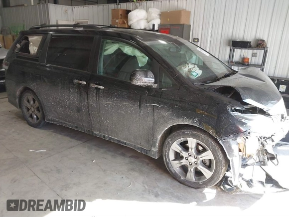 2015 Toyota Sienna SE with VIN 5TDXK3DC0FS628368, listed as a IAAI auction lot 41607944 with 176,723 mi miles and . Bid and sale history available at DreamBid. Image 1.