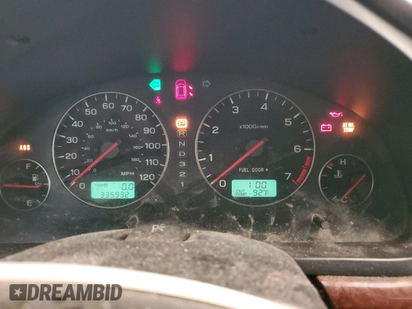 2004 Subaru Legacy Outback with VIN 4S3BH675347630419, listed as a Copart auction lot 62130825 with 335,932 mi miles and Clean title. Bid and sale history available at DreamBid. Image 9.