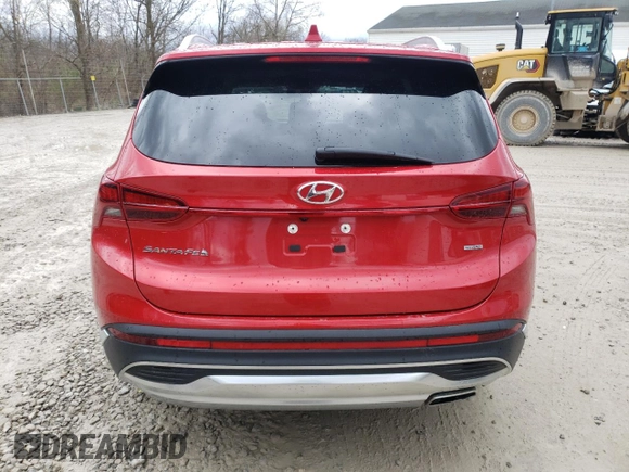 2022 Hyundai Santa Fe SEL with VIN 5NMS2DAJ3NH450914, listed as a Copart auction lot 53481955 with 23,895 mi miles and Salvage Title. Bid and sale history available at carsss.com. Image 6.