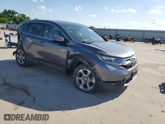 2017 Honda CR-V EX-L with VIN 7FARW1H84HE014443, listed as a Copart auction lot 54170905 with 100,253 mi miles and Salvage Title. Bid and sale history available at DreamBid. Image 4.