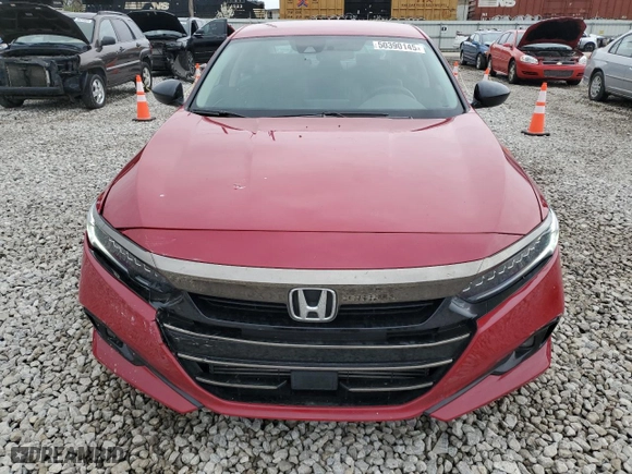 2022 Honda Accord Sedan Sport SE with VIN 1HGCV1F43NA059769, listed as a Copart auction lot 50390145 with 22,471 mi miles and Salvage Title. Bid and sale history available at carsss.com. Image 5.