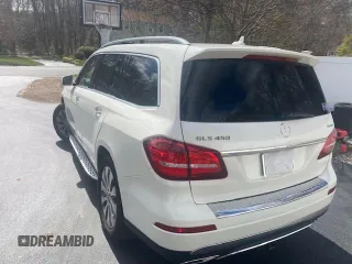 2017 Mercedes-Benz GLS 450 with VIN 4JGDF6EEXHA992401, listed as a Copart auction lot 55933055 with 107,035 mi miles and Clean Title. Bid and sale history available at DreamBid. Image 3.