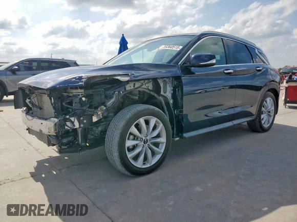 2019 Infiniti QX50 Essential with VIN 3PCAJ5M30KF111736, listed as a Copart auction lot 59360515 with 34,322 mi miles and Clean title. Bid and sale history available at DreamBid. Image 1.