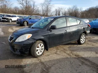 2012 Nissan Versa S with VIN 3N1CN7AP5CL938038, listed as a Copart auction lot 46330065 with 95,806 mi miles and Salvage Title. Bid and sale history available at carsss.com. Image 1.