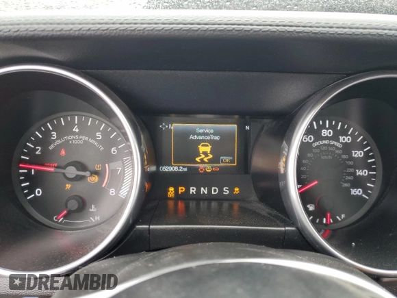 2021 Ford Mustang EcoBoost with VIN 1FA6P8TH1M5128283, listed as a Copart auction lot 53375735 with 52,908 mi miles and Salvage Title. Bid and sale history available at carsss.com. Image 9.