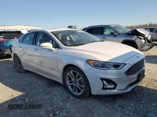 2019 Ford Fusion Hybrid Titanium with VIN 3FA6P0RU0KR277431, listed as a Copart auction lot 48234545 with 87,043 mi miles and Salvage Title. Bid and sale history available at carsss.com. Image 4.
