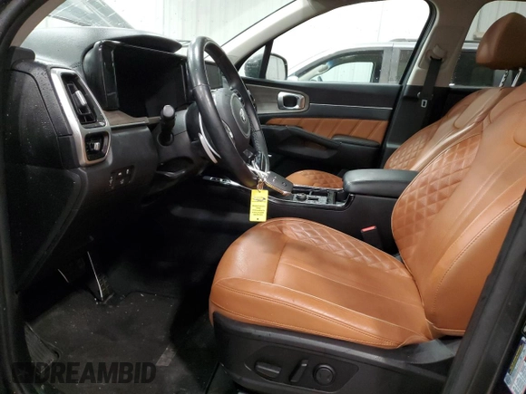 2021 Kia Sorento SX Prestige X-Line with VIN 5XYRKDLF0MG032651, listed as a Copart auction lot 85738784 with 67,914 mi miles and Salvage Title. Bid and sale history available at carsss.com. Image 7.
