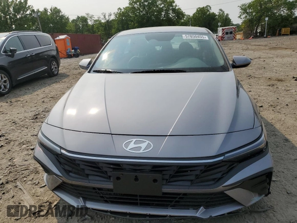 2025 Hyundai Elantra SE with VIN KMHLL4DG9SU991693, listed as a Copart auction lot 57850455 with 1,207 mi miles and Salvage title. Bid and sale history available at DreamBid. Image 5.