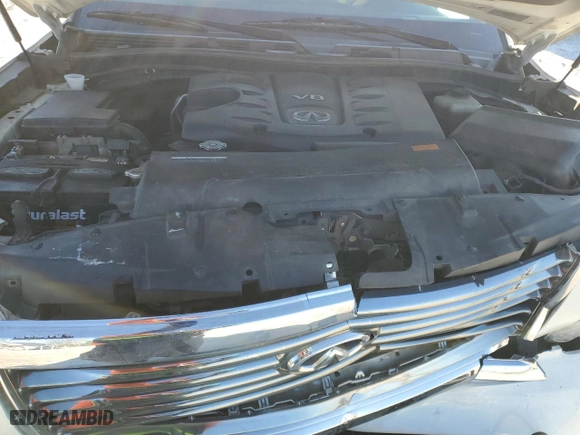 2012 Infiniti QX56 7-passenger with VIN JN8AZ2NFXC9517264, listed as a Copart auction lot 45545465 with 211,594 mi miles and Salvage Title. Bid and sale history available at carsss.com. Image 12.