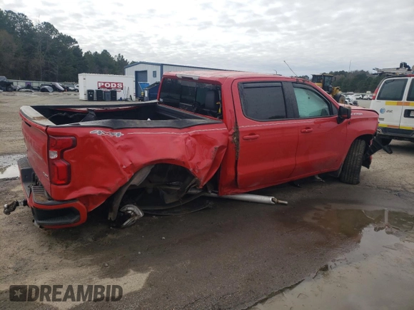 2021 Chevrolet Silverado 1500 RST with VIN 1GCUYEEL8MZ296686, listed as a Copart auction lot 46486455 with 0 mi miles and Salvage Title. Bid and sale history available at carsss.com. Image 3.