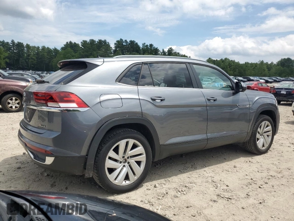 2020 Volkswagen Atlas SE with VIN 1V26C2CA7LC203051, listed as a Copart auction lot 62683655 with 57,454 mi miles and Non repairable. Bid and sale history available at DreamBid. Image 3.